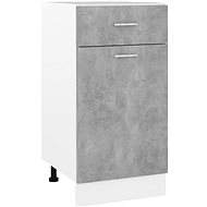 Lower cabinet drawer concrete grey 40x46x81,5 cm chipboard - Cupboard
