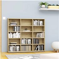 Sonoma oak CD cabinet 102 × 23 × 89,5 cm chipboard - Cabinet