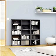 CD cabinet grey with high gloss 102x23x89,5 cm chipboard - Cabinet