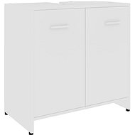 Bathroom cabinet white 60 × 33 × 58 cm chipboard - Bathroom Cabinet