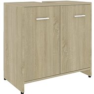 Bathroom cabinet oak sonoma 60 × 33 × 58 cm chipboard - Bathroom Cabinet