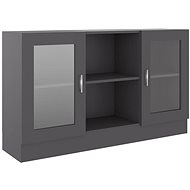 Glass cabinet grey 120 × 30,5 × 70 cm chipboard - Wardrobe
