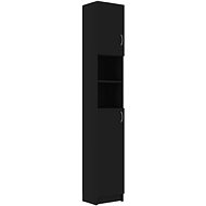 Bathroom cabinet black 32 × 25,5 × 190 cm chipboard - Bathroom Cabinet