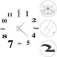 3D Wall Clock with Modern Design 100cm XXL Black - Wall Clock