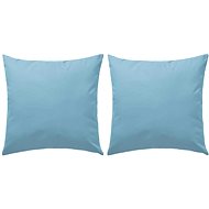 Outdoor cushions 2 pcs 60 × 60 cm light blue - Pillow