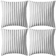 Outdoor cushions 4 pcs striped 45x45 cm grey - Pillow