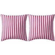 Outdoor cushions 2 pcs striped 45x45 cm pink - Pillow