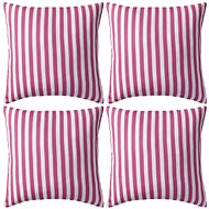 Outdoor cushions 2 pcs striped 45x45 cm pink - Pillow