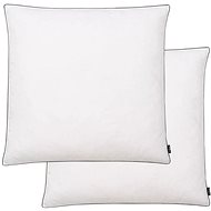 Pillows 2 pcs down feather filling 80x80 cm white - Pillow