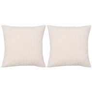 Pillow set 2 pcs velour, 45 × 45 cm, greyish - Pillow