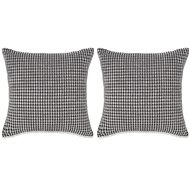 Pillow set 2 pcs velour, 60 × 60 cm, grey - Pillow