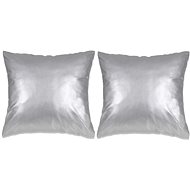 Pillow set 2 pcs PU, 60 × 60 cm, silver - Pillow