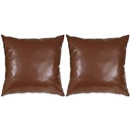 Pillow set 2 pcs PU, 60 × 60 cm, brown - Pillow