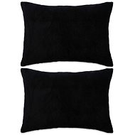 Pillow set 2 pcs velour, 40 × 60 cm, black - Pillow