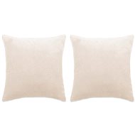 Pillow set 2 pcs velour 45 × 45 cm greyish - Pillow