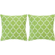 Printed pillows 2 pcs green 40 × 40 cm cotton - Pillow