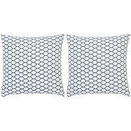 Printed pillows 2 pcs black and white 40 × 40 cm cotton - Pillow