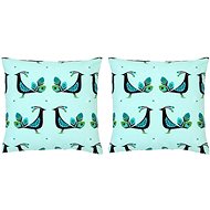 Printed pillows 2 pcs multicoloured 40 × 40 cm cotton - Pillow