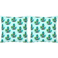 Printed pillows 2 pcs multicoloured 40 × 40 cm cotton - Pillow