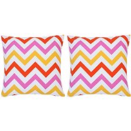 Printed pillows 2 pcs multicoloured 40 × 40 cm cotton - Pillow