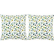 Printed pillows 2 pcs green 40 × 40 cm cotton - Pillow