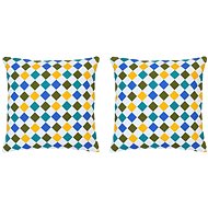 Printed pillows 2 pcs multicoloured 40 × 40 cm cotton - Pillow