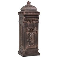 Columnar mailbox in vintage style rustproof bronze - Mailbox