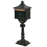 Mailbox with base vintage style rustproof green - Mailbox