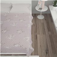 Blanket taupe 230 × 260 cm quilted ultrasonic textile - Duvet 