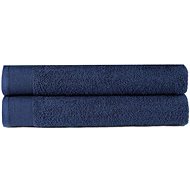 Towels 2 pcs cotton 450 g\m2 50 × 100 cm navy blue - Towel
