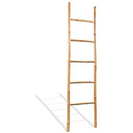 Towel ladder with 5 rungs, bamboo, 150 cm - Towel Rack