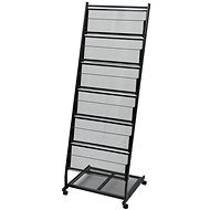 Magazine rack 47,5x43x133 cm black A4 - Magazine Rack