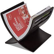 Wooden magazine rack, freestanding, brown - Magazine Rack
