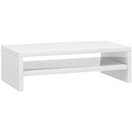 Monitor Stand White with High Gloss 42x24x13cm Chipboard - Monitor Stand