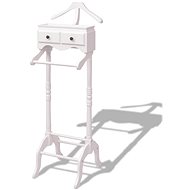 Dumb valet with drawers wooden white - Clothes Hanger