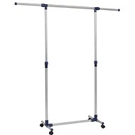 Adjustable dress rack stainless steel 165x44x150cm silver - Clothes Hanger