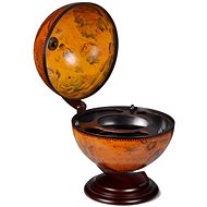 Table globe bar wine rack eucalyptus wood - Wine Stand