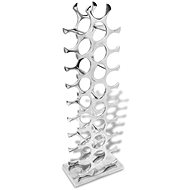 Wine Rack Aluminium Silver 27 Bottles - Wine Stand