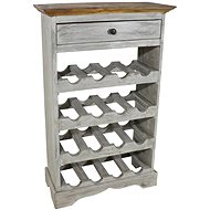 Wine rack, solid recycled wood, 55x23x85 cm - Wine Stand