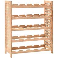 Wine rack for 25 bottles solid walnut 63x25x73 cm - Wine Stand
