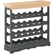 Wine rack black 70 × 22,5 × 70,5 cm MDF - Wine Stand