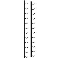 Wall mounted wine rack for 12 bottles black iron - Wine Stand