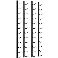 Wall mounted wine rack for 12 bottles 2 pcs black iron - Wine Stand