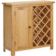 Wine Rack for 11 Bottles 80 × 32 × 80cm Solid Oak - Wine Stand