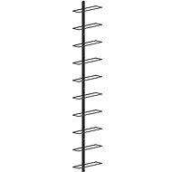 Wall mounted wine rack for 10 bottles black metal - Wine Stand