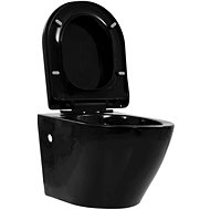 Hanging toilet without rim ceramic black - Toilet Bowl
