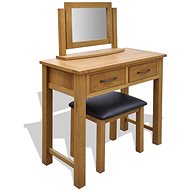 Dressing table with stool solid oak wood - Dressing Table