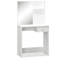 Toilet table chipboard 75 × 40 × 141 cm white - Dressing Table