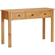 Dressing table 118 × 40 × 77 cm solid oak wood - Dressing Table