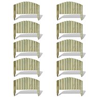 Grass palisades 10 pcs wood 55 cm - Lawn Edging